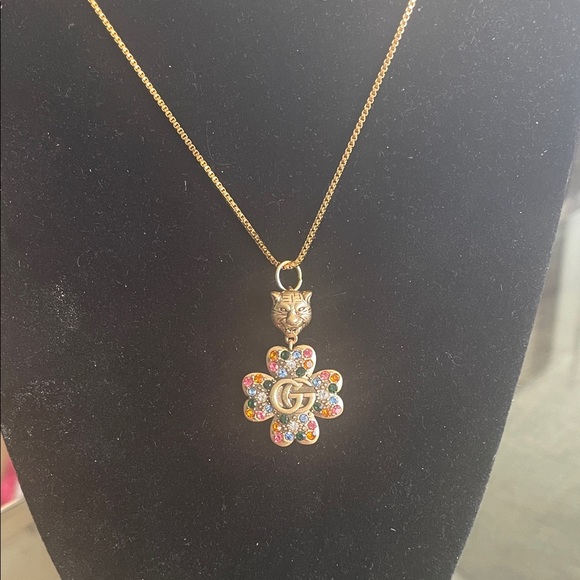 GUCCI authentic Gold Multicolor Pendant. - Picture 1 of 4